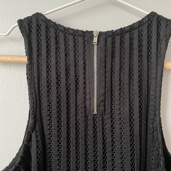 Poetry Cropped Sleeveless Fringe Blouse Size Medium - Picture 7 of 8